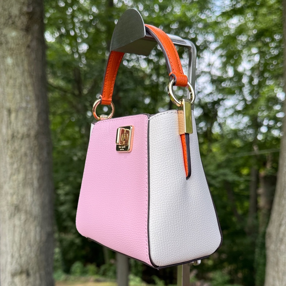 Kate Spade Phoebe Colorblock Mini Top Handle Turn-Lock Crossbody NWT - Picture 3 of 7